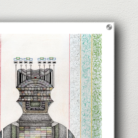 Philip Grechulevich – “kse” (2020) | Acrylglasdruck (4 mm) mit Aufhängeset – 50×50 cm (20×20″)