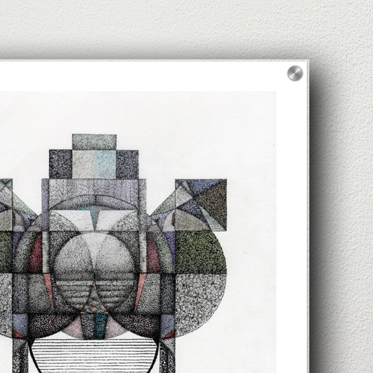 Philip Grechulevich – “ZK” (2020) | Acrylglasdruck (4 mm) mit Aufhängeset – 50×50 cm (20×20″)