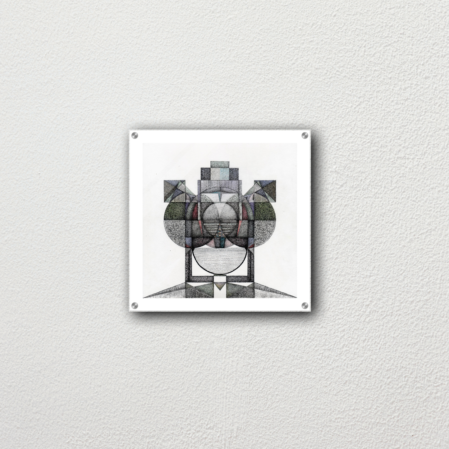 Philip Grechulevich – “ZK” (2020) | Acrylglasdruck (4 mm) mit Aufhängeset – 50×50 cm (20×20″)