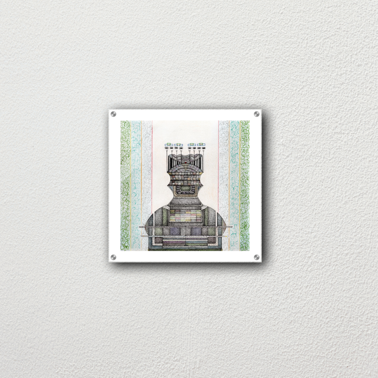 Philip Grechulevich – “kse” (2020) | Acrylglasdruck (4 mm) mit Aufhängeset – 50×50 cm (20×20″)